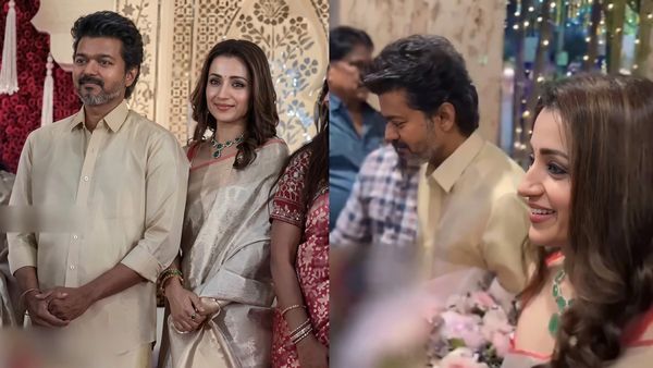 Vijay Trisha: ஜோடியாக வந்த விஜய் திரிஷா.. சென்னையில் நடந்த திருமண நிகழ்ச்சி.. ஒரே காரில் வந்து பங்கேற்பு