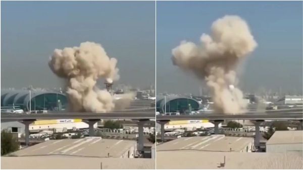 பக்கத்து நாட்டை தாக்க மாட்டோம்னு சொல்லி.. துபாய் விமான நிலையத்தை அட்டாக் செய்த ஈரான்! ஷாக் வீடியோ