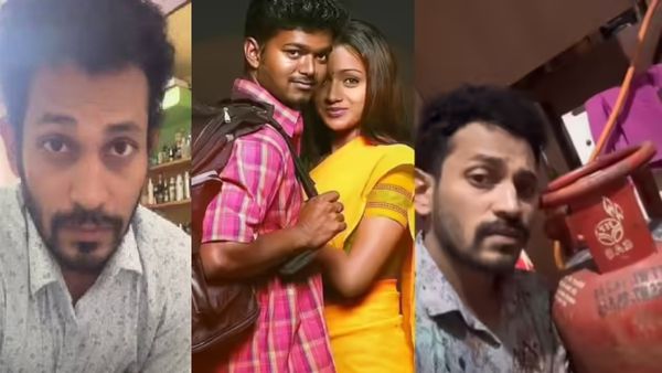 மாதம்பட்டி ரங்கராஜனை தொடர்ந்து.‌. விஜய் த்ரிஷாவை வம்புக்கு இழுத்த குரோஸி! கையில் சிலிண்டருடன் அட்ராசிட்டி