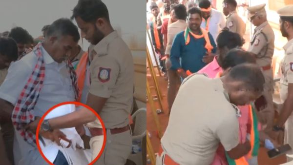 இடுப்பில் மது பாட்டில்.. மோடி போதை ஒழிப்பு பற்றி பேசிய NDA பொதுக்கூட்டத்திலேயே.. இதென்ன சோதனை?