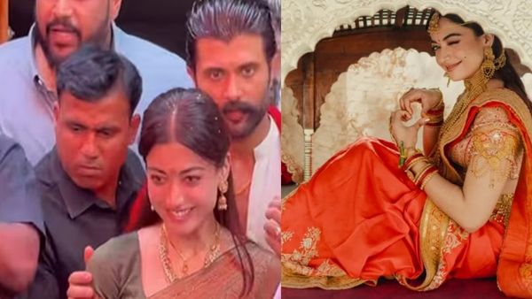 VIROSH: திருப்பதி ஏழுமலையான் கோயிலுக்கு வந்த விஜய் தேவரகொண்டா- ராஷ்மிகா மந்தனா தம்பதி!