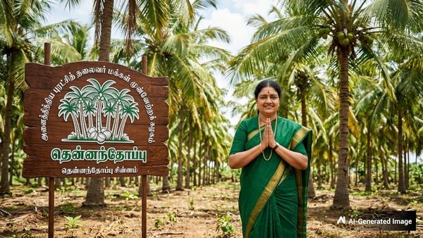 அதிமுக கோட்டையில் 'தென்னந்தோப்பு'! சசிகலாவின் மாஸ்டர் பிளான்! இரட்டை இலைக்கு செக் வைக்கும் 'பச்சை'!