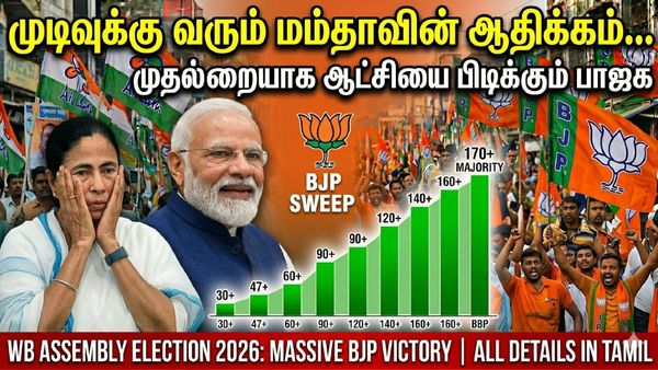 மேற்கு வங்கத்தில் முடிவுக்கு வரும் மம்தா சாம்ராஜ்யம்! ஸ்கெட்ச் போட்டு தூக்கிய பாஜக! P-MARQ எக்ஸிட் போல்