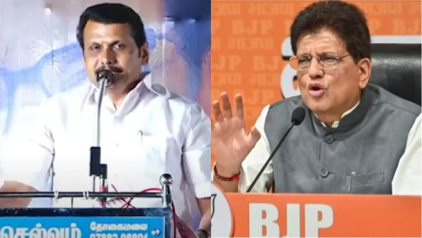 செந்தில் பாலாஜி பெயரை சொல்லும்போது ‘டங் ஸ்லிப்’.. கோவை தெற்கில் உளறிய பியூஷ் கோயல்