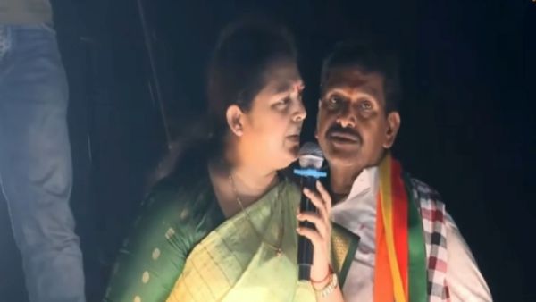 விந்தியா பேசும்போதே குறுக்கே நபர்.. மைக் ரிப்பேர்.. திமுகவையும் திட்டணும்.. கடலூரில் செம டென்ஷன்