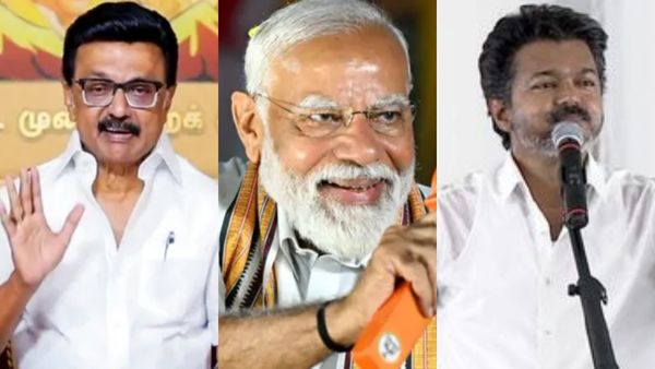 தீயசக்தி திமுக.. பிளவுவாத சக்தி பாஜக.. சட்டென குரலை மாற்றிய விஜய்.. தவெக முக்கிய அறிவிப்பு