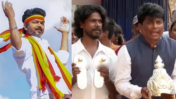 விஜய்க்கு வெள்ளி கிரீடம், காலணியை பரிசாக கொடுக்க! நீலாங்கரை வீட்டில் பெங்களூர் ரசிகர் காத்திருப்பு