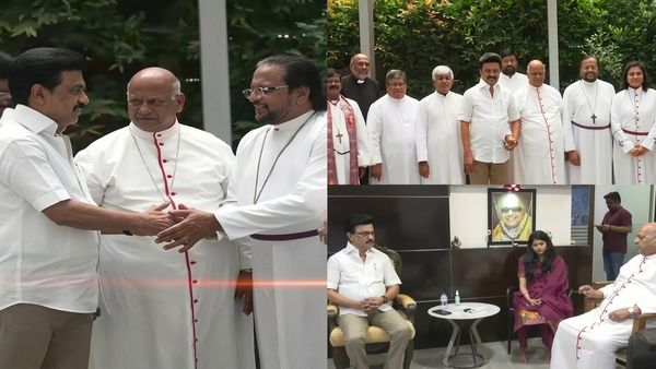 முதல்வர் ஸ்டாலினை சந்தித்து திமுகவுக்கு ஆதரவு அளித்த கிறிஸ்தவ ஆயர்கள்.. விஜய் மீதும் மறைமுக அட்டாக்