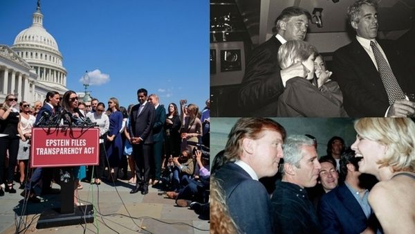 Donald Trump: டிரம்ப் மானத்தை வாங்கிய போராட்டக்காரர்கள்.. அமெரிக்காவில் பொது வெளியில் ஓடிய எப்ஸ்டீன் ஃபைல்ஸ்