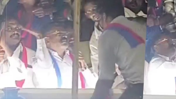 கோபத்தில் தொண்டரை கன்னத்தில் அறைந்த திருமாவளவன்.. தேனியில் பரபரப்பு.. நடந்தது என்ன?