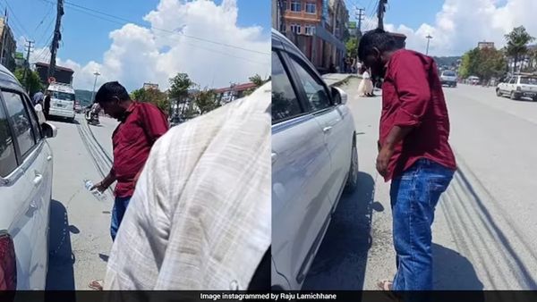 இது இந்தியா இல்லை..  நேபாளத்தில் குட்கா போட்டு துப்பிய சுற்றுலா பயணிகளுக்கு மறக்க முடியாத சம்பவம் 