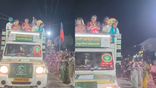 அமுதா அக்காவுக்கு சிரிப்பு தங்கல.. நாதக வேட்பாளரை பூத்தூவி வரவேற்ற திமுகவினர்! இது கூட தெரியாதா?