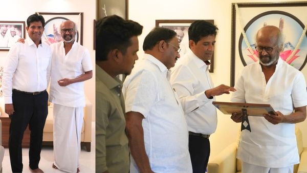 நடிகர் ரஜினிகாந்தை சந்தித்த ஆயிரம் விளக்கு திமுக வேட்பாளர் எழிலன்.. பின்னணி என்ன?