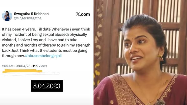 பாடகி ஸ்வாகதாவிடம் தவறாக நடந்து கொண்ட இயக்குனர் யார்? மூன்று வருஷத்துக்கு முன்பே அவர் போட்ட போஸ்ட்!