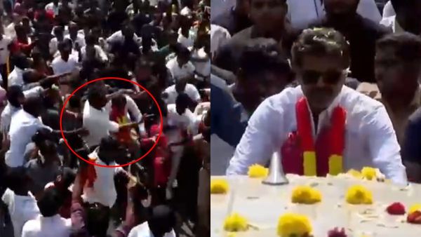 Vijay Cycle: காரைக்குடியில் சைக்கிளில் பயணித்த விஜய்! கூட்டத்தில் தடுமாறி விழுந்ததால் பரபரப்பு