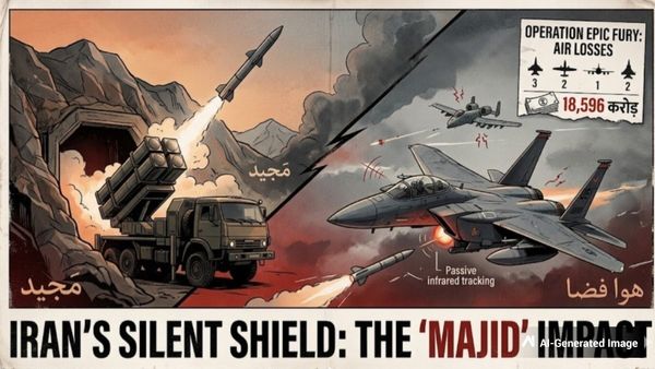 அமெரிக்காவிற்கு ஈரான் கொடுத்த 'குட் ப்ரைடே' ஷாக்: மஜீத் டெக்னாலஜியால், வானில் சுருண்ட வார்ஹாக்