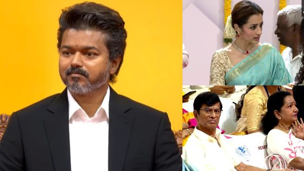 விஜய் பதவியேற்பு விழாவில்.. த்ரிஷா, சஞ்சய் முதல் ஜனநாயகன் தயாரிப்பாளர் வரை.. பங்கேற்ற நட்சத்திரங்கள் 
