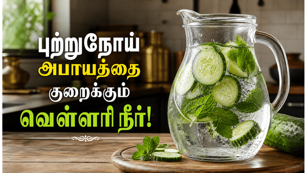 வெள்ளரி குடிநீர்! புற்றுநோய் அபாயத்தை குறைக்கும் ரகசியம்! தயாரிக்கும் முறை இதோ