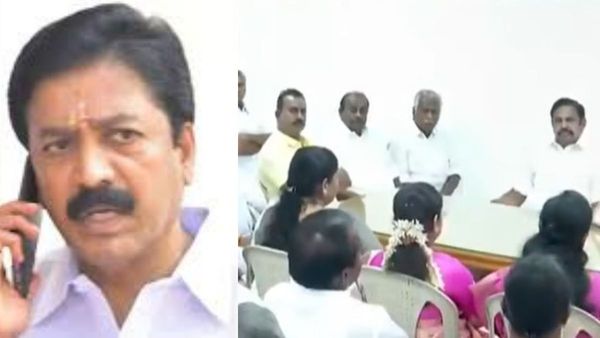 MLAக்களை புதுச்சேரியில் விட்டுவிட்டு டெல்லி கிளம்பிய சி.வி.சண்முகம்.. துணை ஜனாதிபதியை சந்திக்கிறார்