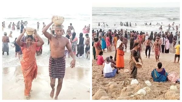 வைகாசி விசாக திருவிழா: உவரி சுயம்புலிங்க சுவாமி கோவிலில்.. கடல் மண் சுமந்து பக்தர்கள் நேர்த்திக்கடன்