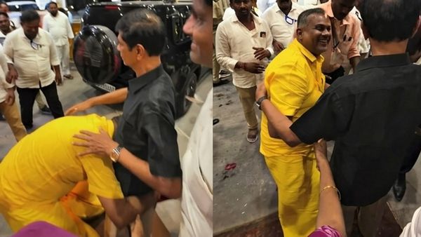 காலில் விழுந்த புஸ்ஸி ஆனந்த்.. எஸ் ஏ சந்திரசேகர் கொடுத்த ரியாக்ஷன்.. பிரச்சனை இன்னும் தீரலையா?