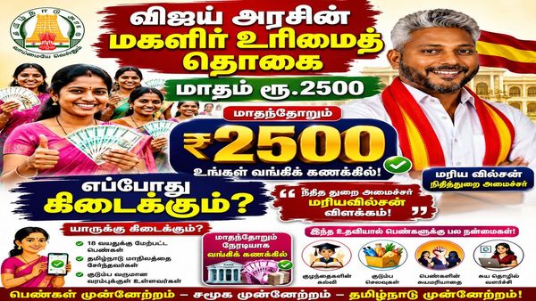 மகளிர் உரிமைத் தொகை ரூ 2500 எப்போது? பட்டென அப்டேட் கொடுத்த மரியவில்சன்! 2 வாரங்கள் கழித்தா?