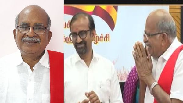 தவெகவில் இணைந்தார் கம்யூனிஸ்ட் மூத்த தலைவர் சி மகேந்திரன்.. ‘சிவப்பு துண்டுடன் பயணிப்பேன்' என அறிவிப்பு!