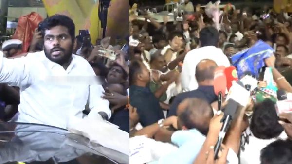 சென்னை திரும்பிய அண்ணாமலை.. விமான நிலையத்தில் திரண்டு வந்து ஆதரவாளர்கள் கொடுத்த ‘மாஸ்’ வரவேற்பு!