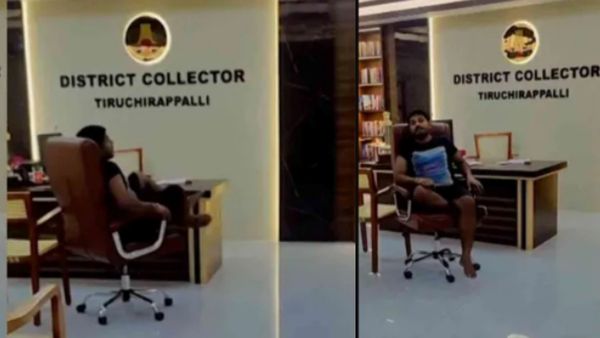 யாரும் இல்லாத திருச்சி கலெக்டர் ரூமுக்குள் யாருங்க இது? மதிய நேரத்தில் எல்லாரும் எங்கே போயிட்டாங்க?