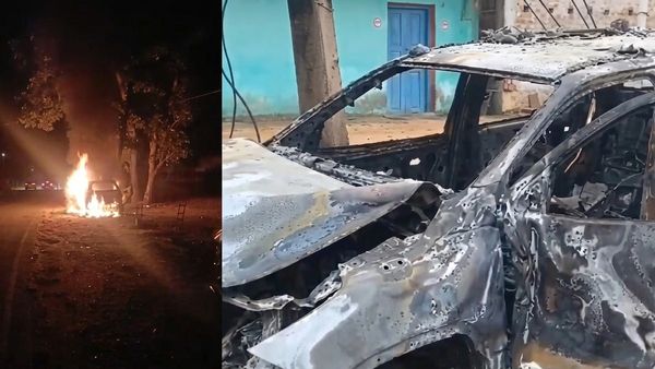 பாஜக பிரமுகர் உயிரோடு எரித்து கொலை.. லாரிகளை வைத்து காரை பிளாக் செய்து வெறிச்செயல்! பகீர்