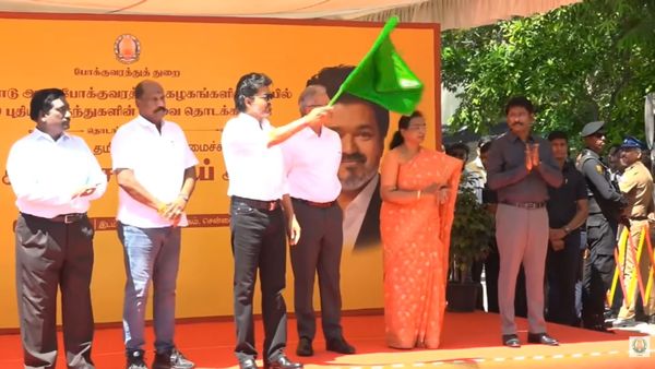 300 புதிய பஸ் சேவையை தொடங்கி வைத்த முதல்வர் விஜய்! 3 நாட்கள் நிறுத்தி வைக்கப்பட்டதற்கும் விளக்கம்