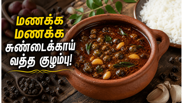 கிராமத்து சுவையில் சுண்டைக்காய் வத்த குழம்பு! நோய் எதிர்ப்பு சக்தியை அதிகரிக்கும் பாரம்பரிய ரெசிபி!
