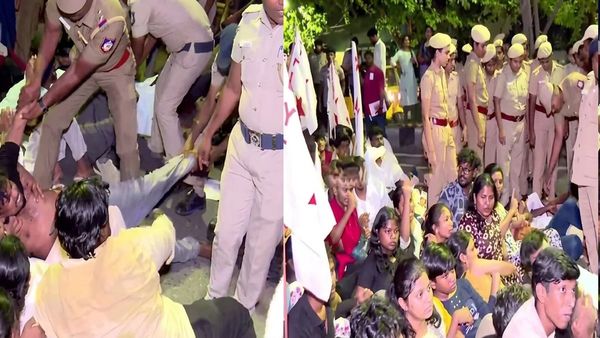 நீட் தேர்வுக்கு எதிராக சென்னையிலும் இரவில் போராட்டம்.. குண்டுக்கட்டாக தூக்கி கைது செய்த போலீசார்