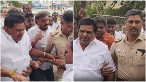 அனிதா ராதாகிருஷ்ணன் கையுடன் தனது கையை போட்டு லாக்.. இறுக்கமாக பிடித்து அழைத்து சென்ற போலீஸ்!