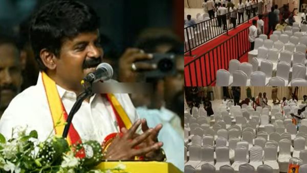 காலை 6.30 மணியிலிருந்து.. காலியான நாற்காலிகள்! ஆனந்தை கூல் செய்ய சி.விஜயபாஸ்கர் சொன்ன காரணம்!