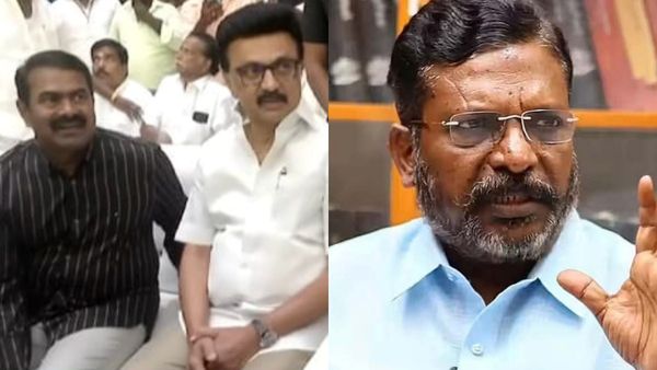 கருணாநிதியின் பேனா சிலையை உடைப்பேன்னு சொன்னவருடன் கொஞ்சி குலாவல்! திருமாவளவனின் மறைமுக தாக்கு