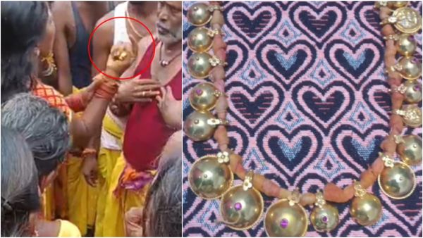திருத்தணி கோயிலில்.. திடீரென மாயமான 10 சவரன் தங்க தாலி! சாமி ஆடி கொண்டு வந்த பூசாரி!