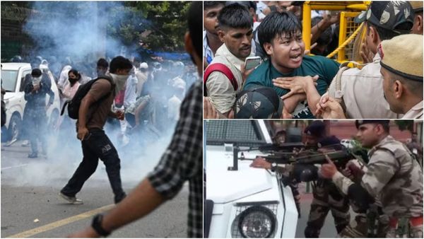 மாணவர்களின் அமைதி போராட்டத்தில் தடியடி! கண்ணீர் புகை குண்டு வீசி.. கலைக்க முயன்ற போலீஸ்!