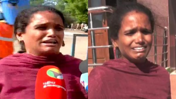 பெற்று வளர்த்தது நான்.. அரசு வேலை அவங்களுக்கா? கணவரை பிரிந்து கரூர் நெரிசலில் மகனை இழந்த பெண் கதறல்