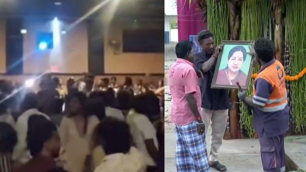 கர்சீப்பால் கண்ணீரை துடைத்த அமைச்சர்.. ஜெயலலிதா போட்டோவுடன் வந்த நபர்.. ஜனநாயகன் தியேட்டரில் அடடே