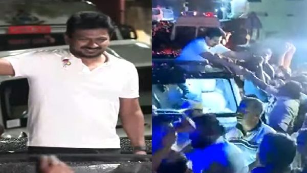 விசாரணை நிறைவு! தொண்டர்கள் புடைசூழ உற்சாகத்துடன் வந்த உதயநிதி.. ஆர்ப்பரித்த திமுகவினர்