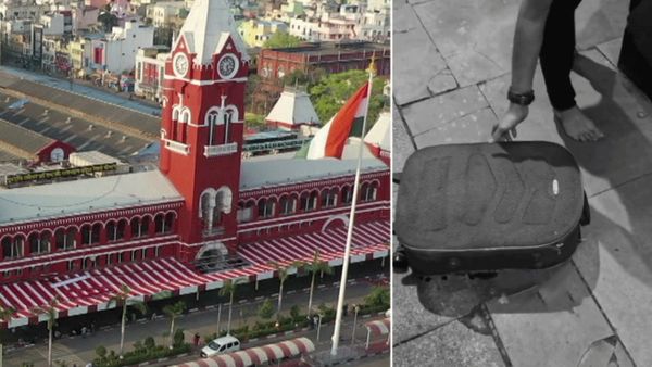 ரயிலில் சூட்கேசில் இருந்த உடல்.. கூடவே சென்னை ஜவுளிக்கடை பை.. சென்ட்ரல் சிசிடிவியில் சிக்கிய தம்பதி!