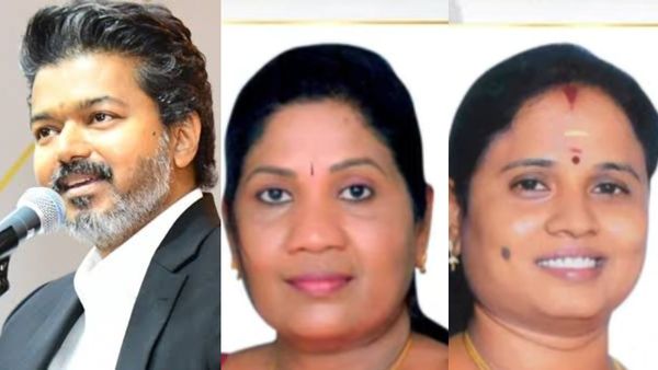 ராஜினாமா செய்தவர்களையே மீண்டும் வேட்பாளர்களாக அறிவித்தது தவெக.. மரகதம் குமரவேல், சத்யபாமா போட்டி!