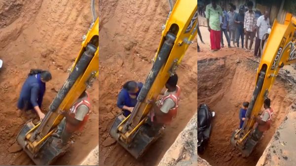 பாதாள சாக்கடை குழியில் பைக்குடன் விழுந்த இளம் பெண்! மருதமலை சாலையில் நடந்த அதிர்ச்சி சம்பவம்