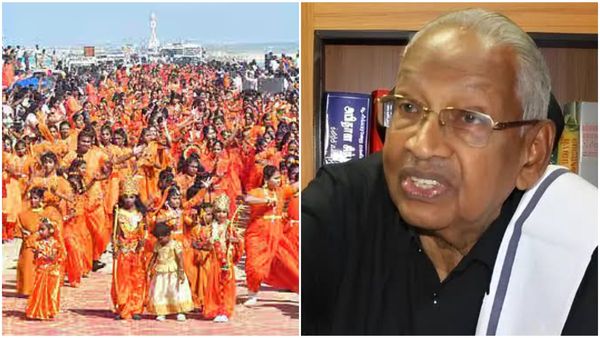 பிஞ்சு குழந்தைகளை காவி உடையுடன் நிறுத்தியது யார்? பாஜகவுக்கு ஒத்துழைத்தால்.. கி.வீரமணி வார்னிங்!
