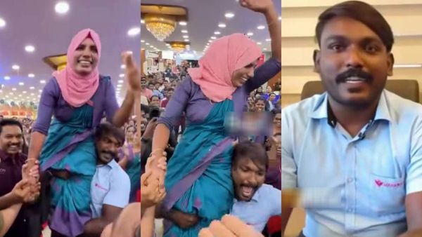 கேரளா துணிக்கடையில் நடந்த சம்பவம்.. பெண்ணை தூக்கி சுற்றிய ஆண்கள்.. அது யாரு தெரியுமா? செம பதிலடி