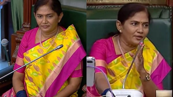 சபாநாயகர் சீட்டில் கெத்தாக முதல் பெண்.. அமைச்சர் ஸ்ரீநாத் ஆரம்பமே சொதப்பல்.. உடனே திருத்திய சத்யபாமா
