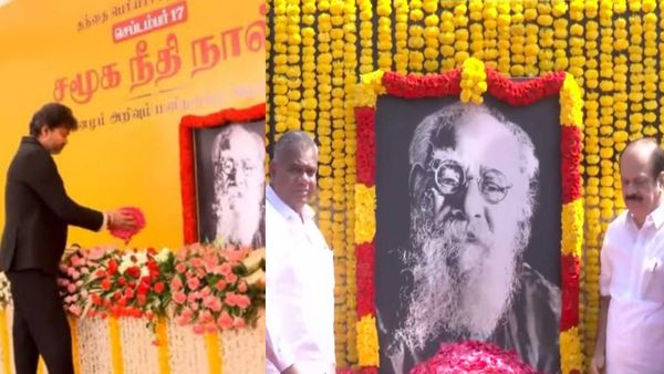 பெரியார் பிறந்தநாள்.. சமூகநீதி நாள் உறுதிமொழி ஏற்ற முதல்வர் விஜய்! அடுத்து செய்த செயல்.. டிரெண்டிங்