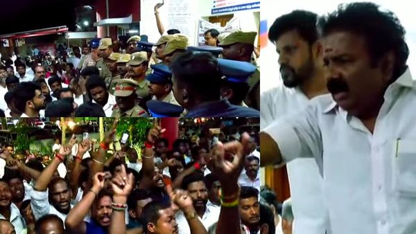 சிக்கிய ரூ.1 கோடி.. தாராபுரம் தேர்தலுக்கு விநியோகம்? மாவட்ட செயலாளரிடம் விசாரிக்க அதிமுக எதிர்ப்பு - ஸ்டேஷன் முற்றுகை
