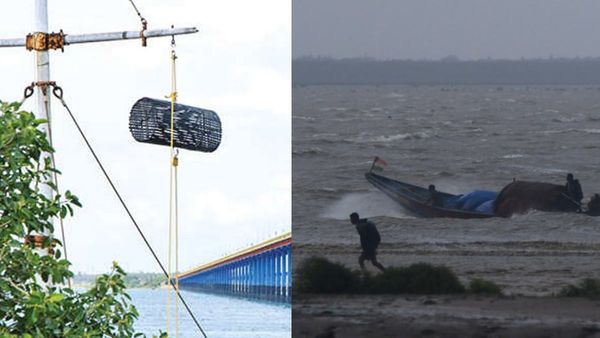 வங்கக்கடலில் வெள்ளை பூதம்..அர்னாப் புயலால் அலர்ட்! துறைமுகங்களில் 2ஆம் எண் புயல் எச்சரிக்கைக் கூண்டு